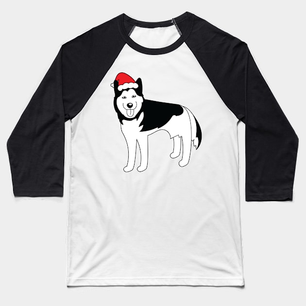 Christmas Husky Baseball T-Shirt by holidaystore